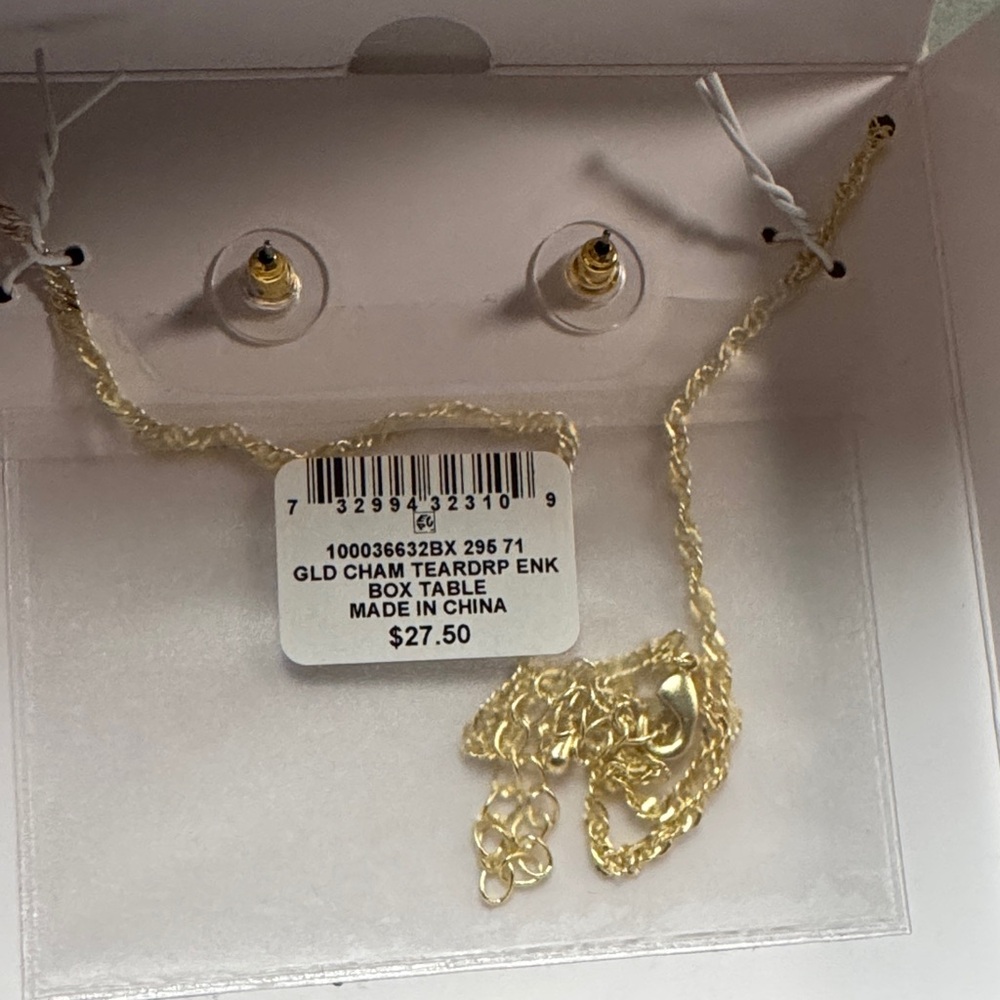 Charter Club NWT Gold-Tone Necklace and Earring Set - Picture 5 of 6